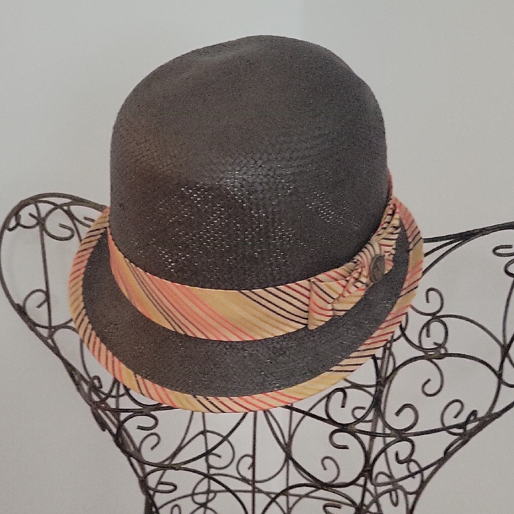 Goorin Bros Black Hat with Striped Band
